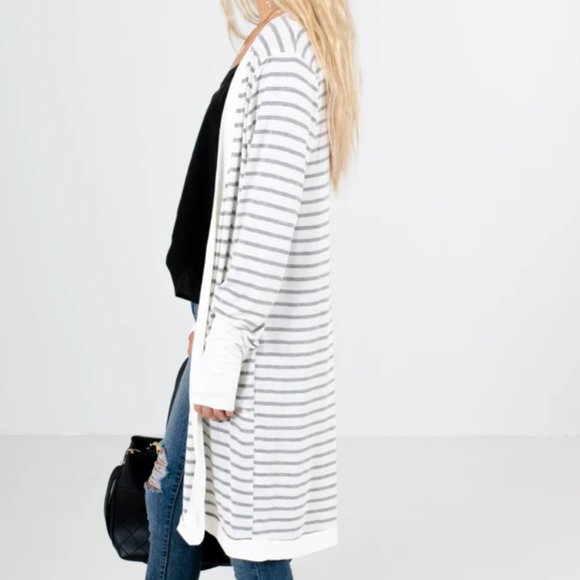 bohme Sweaters - Long Striped Cardigan!